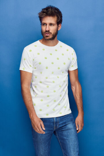 camiseta estampada alejandro sostenible de algodón orgánico hombre Alejandro