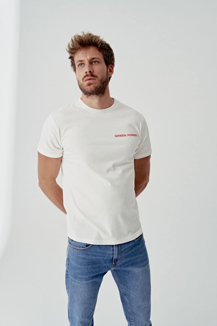 camiseta worldwide vegana para hombre